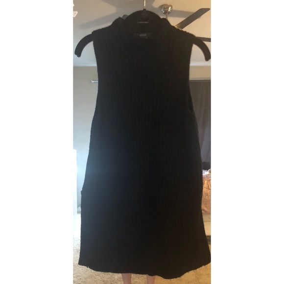 Forever 21 Black Ribbed Knit Sweater Tunic - Picture 2 of 4
